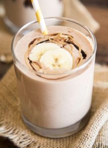 chocolate peanut butter banana smoothie 6 218x300 8 Recipes For Smoothies That Children Will Love
